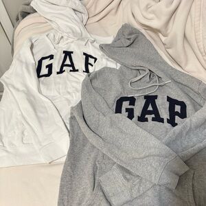 GAP Gray Pullover Hoodie with Logo